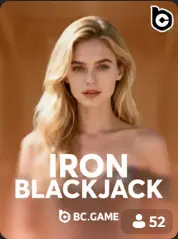 Iron Blackjack BC Game الجزائر game cover